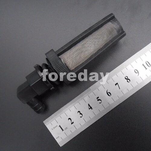 1PC X NEW HQ Bent head Black filter Water Pump Strainer fit Staniless nets for 7mm & 8mm tube for garden * FD182