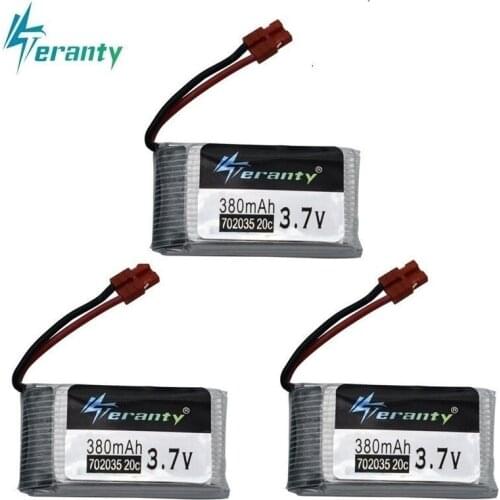 3.7V 380mAh 702035 Lipo Battery For SYMA X5A-1 X15 X15C X15W RC Helicopter Quadcopter Spare Parts 3.7v RC Drone battery 3pcs/set