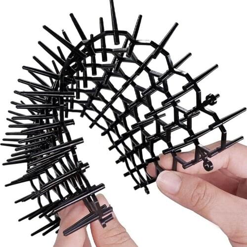 5PCS Outdoor Garden Plastic Cat Scat Mat Safe Plastic Anti-cat Net Cat Mat Pet Mat Train Keep Cats Away Danger