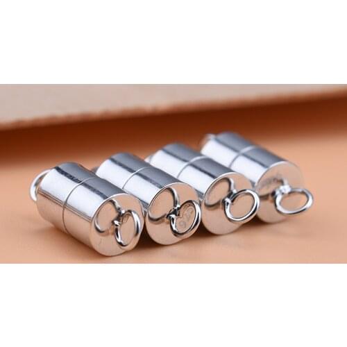 925 sterling silver handmade beading DIY accessories, magnet clasp, bracelet clasp, pearl clasp, powerful magnet clasp