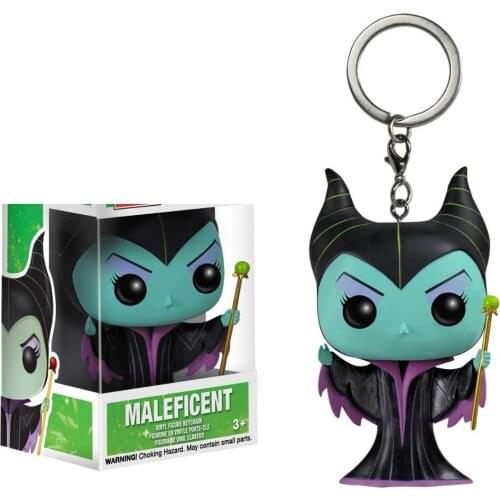 With retail box Maleficent Keychain Maleficent Mistress of Evil Action Figure Toy