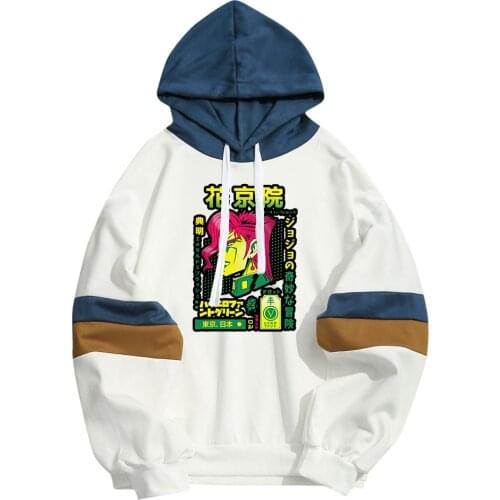 Kakyoin Noriaki Streetwear Kanji Design Men Women Hooded Hoodies Fleece Sweatshirt Anime Streetwear Harajuku Dropship Clothes