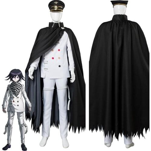 Danganronpa 3 Killing Harmony Ouma kokichi Cosplay Outfit Costume Cloak Full Suit With Hat Halloween Carnival Costumes