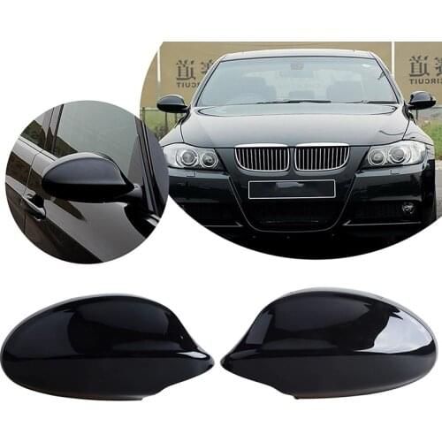 2pcs Side Wing Mirror Cover For BMW 1 3 Series E90 E91 E92 E93 E81 E87 E82 E88 2008-2015 Rearview Mirror Cover Car Accessories