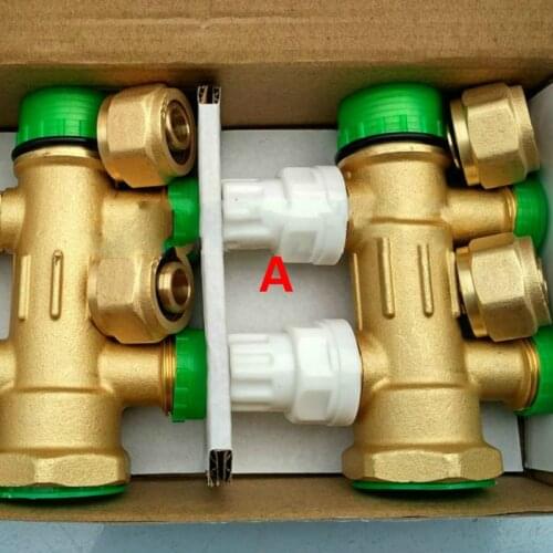 Brass forging and integrated intelligent water separator floor heating manifold floor heating special pipe HVAC products
