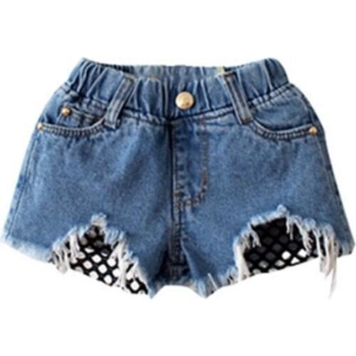 Summer Shorts for Baby Girls Clothing Cotton Ripped Denim Shorts for Toddler Girl Kids Short Jeans Casual Children Short Pants