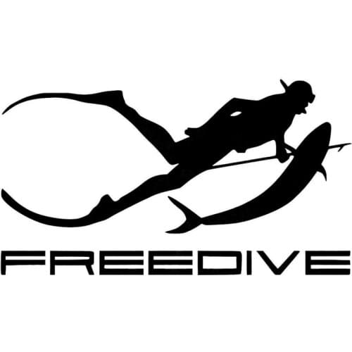 Hot Freediving Fishing Car Stickers Motorcycle Bodywork Sunscreen Scratch Decal Car Decorative KK14*7cm Vinyl