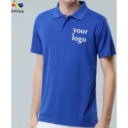 Casual short-sleeved polo shirt Individual collective custom logo picture text short-sleeved cheap polo shirt