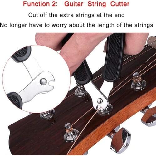 Acoustic Guitar String Winder Cutter Bass Tuning Tool Bridge Remover Pin Puller for Music Lovers Playing Accessories