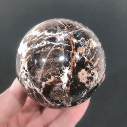 Natural Crystals Quartz Gray Opalite Sphere Energy Ball Reiki Stones Room Home Office Aquarium Decoration Accessories Gemstone
