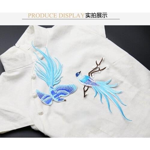 New bird of paradise cloth patch,decorative stickers, handmade ironing accessories