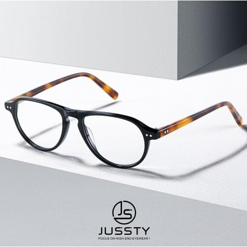 Rivet Retro Optical Progressive Eyeglasses Men Myopia Prescription Glasses Male Multifocal Bifocal High End Acetate Custom 2021