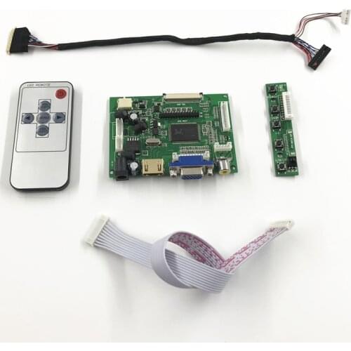 RTD2660 Universal VGA 2AV HDMI-compatible LCD Controller Board for 10.1 inch 1280X720 B101EW01 LED Monitor Kit Easy to DIY