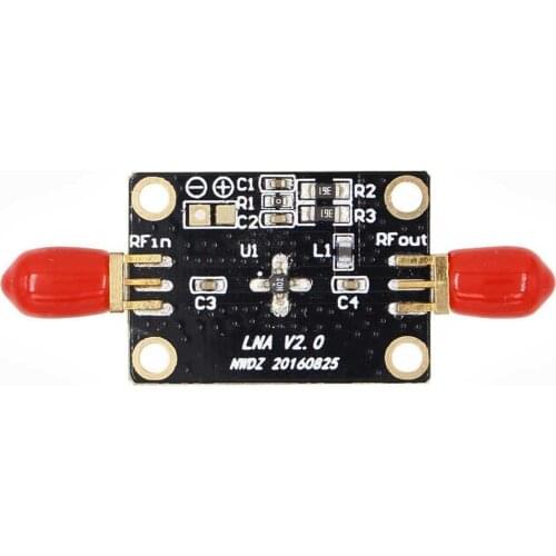 1PC 10K-2GHZ LNA Broadband Low Noise RF Amplifier Module 31DB@0.5G FM Radio High Gain Flatness RF Amplifier