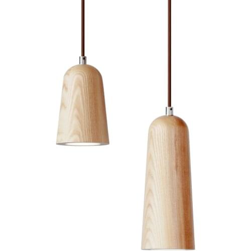 Nordic Wood Pedant Lamp Nut Shape Ceiling Light Handmade Wooden Pendant Lighting