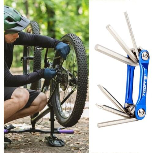 Folding Hex Wrench Metal Metric Allen Wrench Set Slotted Screwdriver Hex Key Wrenches Allen Keys Hand Tool Portable Set