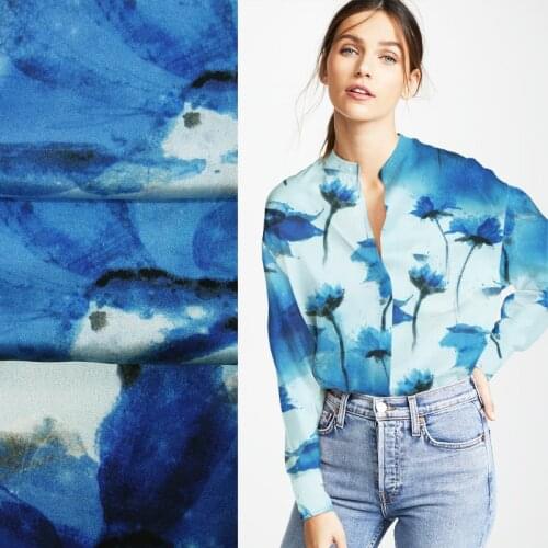 CNUM SP945 Pure Silk/ Floating Lotus /Silk Fabric 93% Silk 7% Spandex Elastic/ W: 1.29yd Thickness 19momme/ Sold by meter