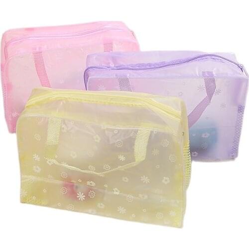 Waterproof Transparent Cosmetic Bag Wash Bath Storage Bag Travel Multifunctional Cosmetic Storage Bag Women Travel Cosmetic Bag