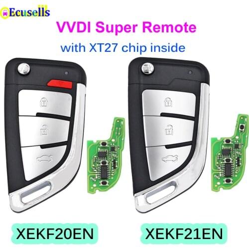 Xhorse XE series remote XEKF20EN XEKF21EN VVDI Super Remote XT27A Chip Work for VVDI2 /VVDI MINI Key Tool/VVDI Key Tool Max