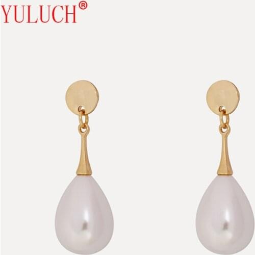YULUCH Simple atmosphere personality woman jewelry earrings temperament goddess hypoallergenic pearl pendant accessories gifts