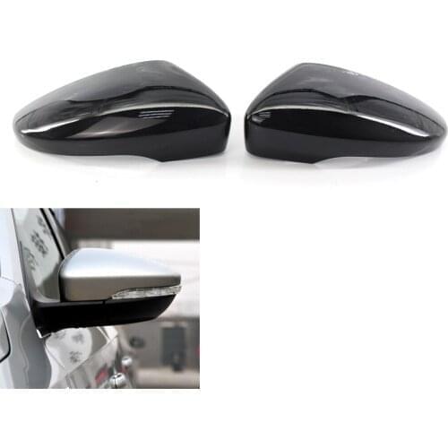 2PCS Right Left Car Door Wing Mirror Cover for VW PASSAT CC SCIROCCO 09-17 EOS Gloss JETTA 11-17 Not fit North American Version