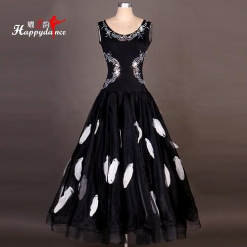 2019 New Costume Sale Ballroom Dance Skirts Newest Design Woman Modern Waltz Tango Dress/standard Competition Dress M043