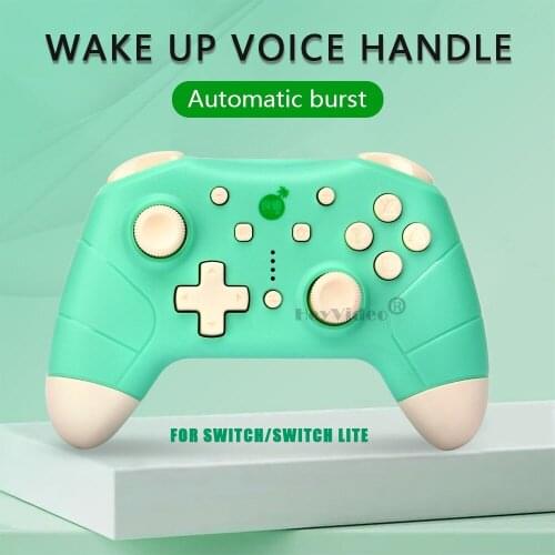 2021 Wireless Bluetooth-compatible Gamepad for Nintendo Switch Controller Game Joystick with Voice Wake Function Dropshipping