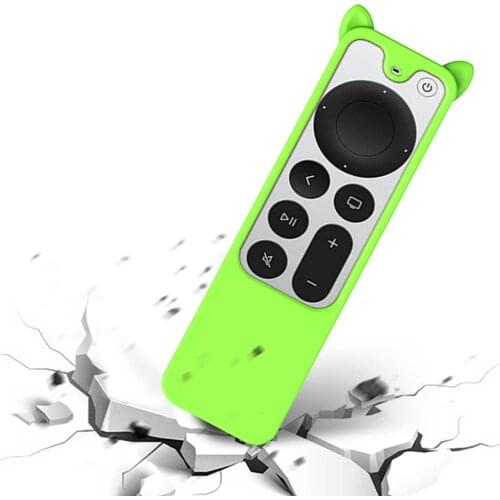 2021 Silicone Remote Case For Apple TV 4K Siri Remote Protective Cover Skin Shockproof Anti-Slip Cover Remote Protective Shell