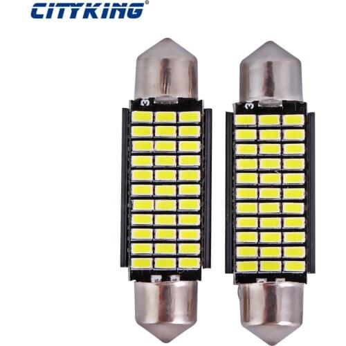 50 X Canbus led festoon 41mm No error LED 3014 33smd Festoon 42mm LED Car Reading Light Auto Bulb car led source