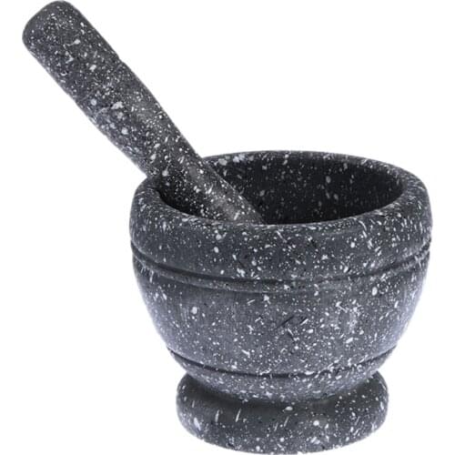 Big deal Garlic Masher Garlic Jar Garlic Bowl Mashing Medicine Jar Household Multifunctional Wood Mortar Pestle Kitchen Gadget G