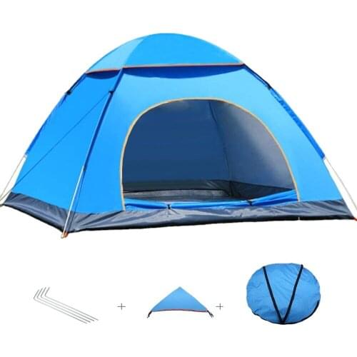 Double Single Door Beach Tent Outdoor Full Automatic Quick Opening Camping Travel