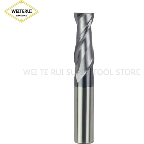 1PC 2 Flute Endmill Cutting HRC50 2mm 3mm 4mm Alloy Carbide Milling Tungsten Steel Milling Cutter End Mill