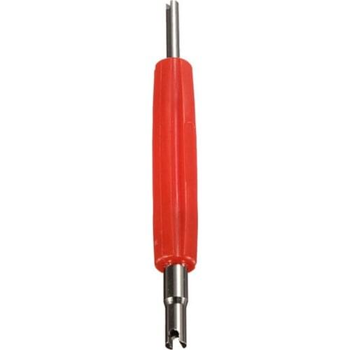 Auto Car Motorcycle Tyre Tire Double Valve Screwdriver Core Remover Insertion Repair Tool Durable Plastic Handle With Free Ship