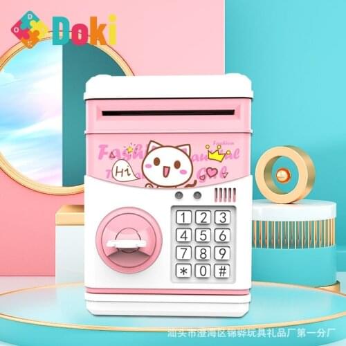 Doki Toy Gifts For Children Cartoon Piggy Bank Mini Story Machine Kid-learning Piggy Bank Childrens Creative Toys Popular 2021