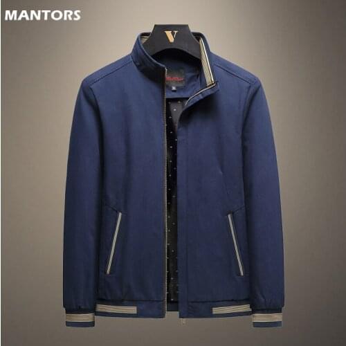 Mens Bomber Jacket Business Coat Solid Casual Jacket Male Spring Autumn Outerwear Sportswear Mens Jackets Coats Streetwear 5XL