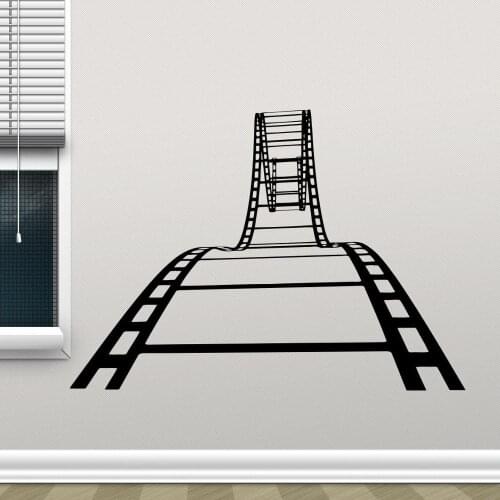 Film Strip Vinyl Wall Stickers Cinema Tape Home Theater Sticker Wall Decor Mural Removable Self Adhesive Wallpaper Bedroom C30
