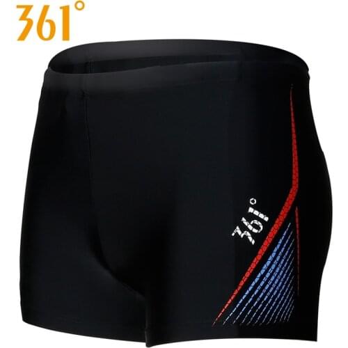 361 Men Swimsuit Competitive Swimming Trunks Elastic Breathable Swim Shorts Boxer Beach Pool Swim Short Boys Swimwear Quick Dry