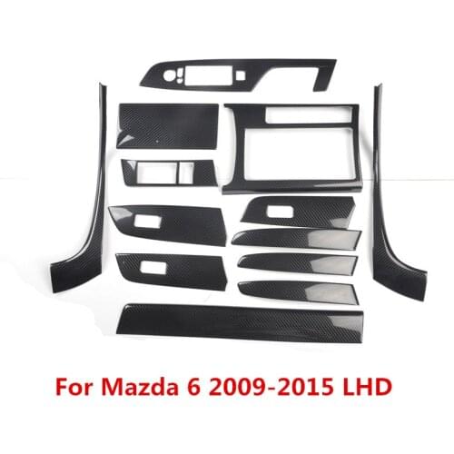 Car Steering Wheel Panel Sticker Center control Dashboard Armrest Moulding Trim for Mazda 6 2009 2010 2011 2012 2013 2014 2015