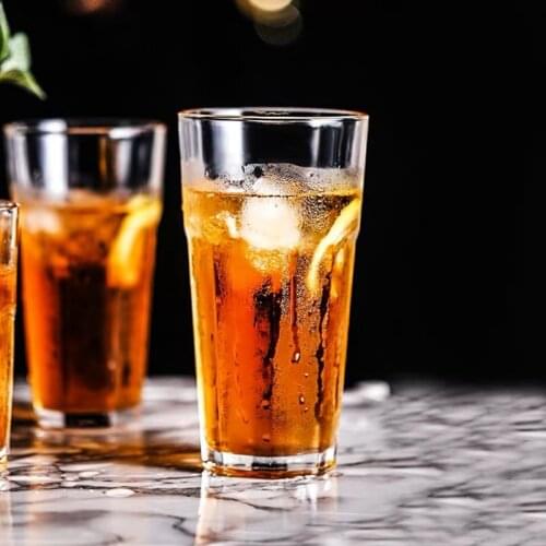 Plastic Beer Cups Transparent Beverage Tumblers Break-Resistant Drinking Reusable Restaurant Tumbler Juice Tea Bar Wholesale