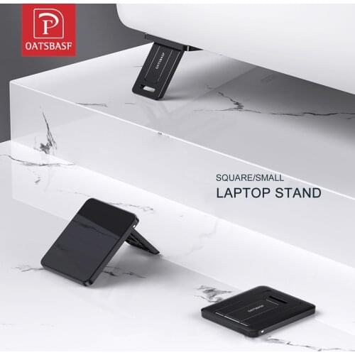 Oatsbasf Mini Invisible Folding Dual Laptop Stand Cool Pads 2Pcs/Set Suporte Notebook Keyboard Holder