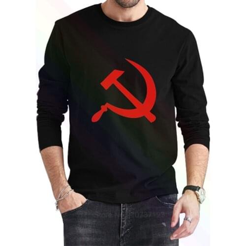 Stalin Hoodies Logo Classic Black T-Shirt 2021 Newest Summer Mens Long Sleeve Popular Tees Shirt Tops Novel Unisex