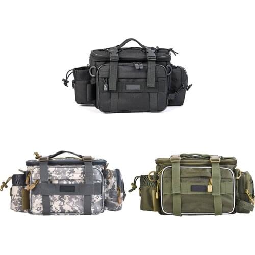 Outdoor Fishing Bag Multifunctional Outdoor Tackle Reel Lures Storage Box Waist Shoulder Camera Handbag Pouch