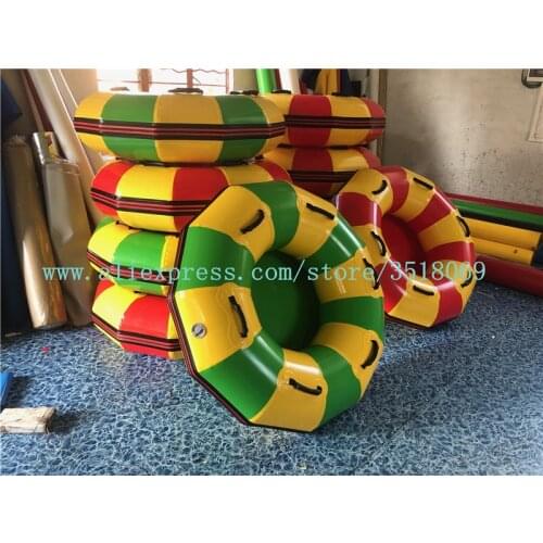 Thickened PVC 1.2m diameter inflatable ring suitable for water parks and water slides