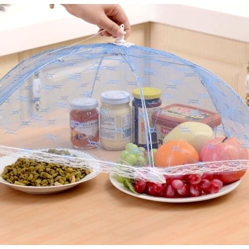 1pcs Hexagon Mesh Meal Cover Foldable Food Table Cover Clean Hygienic Anti-mosquito Cover Food Protector