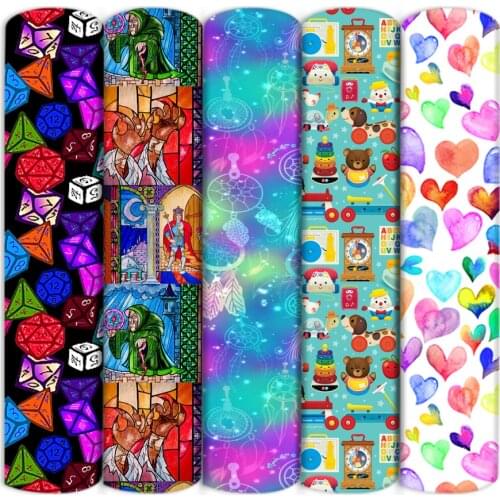 50*45cm Pattern Printed Polyester Cotton Fabric Sheet for Tissue Sewing Quilting Crafts Needlework Material DIY Handmade,c20740