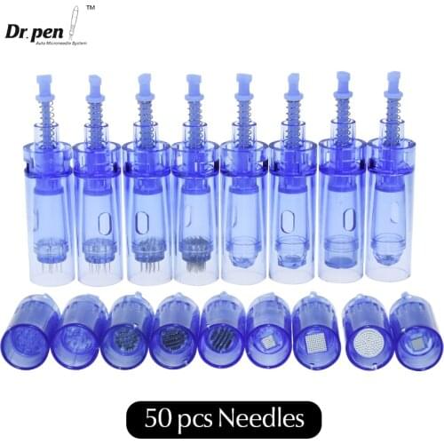 50 Pieces Needles Tip For Dr. pen A1 Buckle Needle Cartridges High Quality Stainless Steel Needle Disposable Sterilized Package