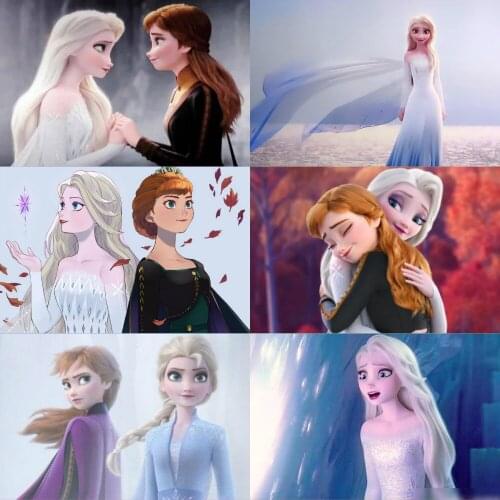 5D DIY Diamond Painting Disney Frozen Princess Diamond Embroidery Diamond Mosaic Full Cross Stitch Kit Home Decoration