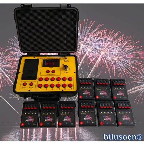 Free Shipping Wireless 1200 group 36 channel Cues transmitter connect Remote radio fire Fire-work Remote Firing System