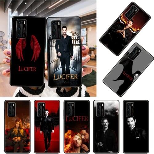 Phone Case For Huawei P20 P30 P40 P Smart Z 2019 P10 Mate 30 10 20 Lite Pro Black Cover Back Silicone America Lucifer