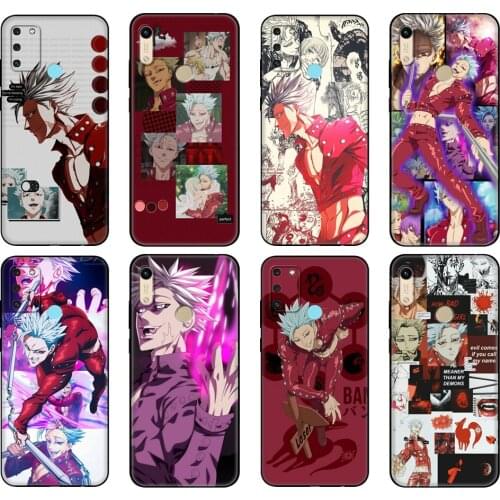 Black tpu Case For Honor 8a Prime 8s 9 10X Lite 9A 9C 9X Premium Pro 9S Case Cover Seven Deadly Sin ban fox